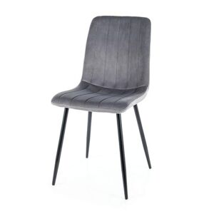 Jídelní židle OLON šedá/černá