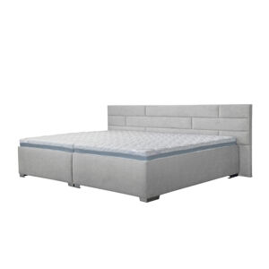 Nadrozměrná postel ONE4ALL světle šedá, 280x220 cm