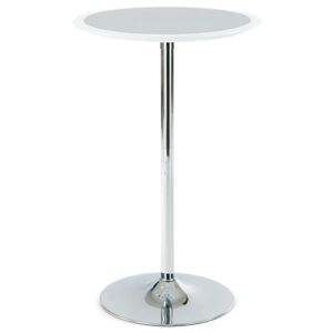 Barový stolek ONTARIO bílo-stříbrná