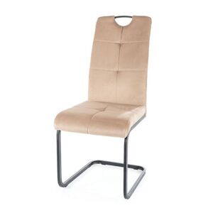 Jídelní židle OXU světle béžová/černá