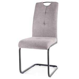 Jídelní židle OXU světle šedá/černá