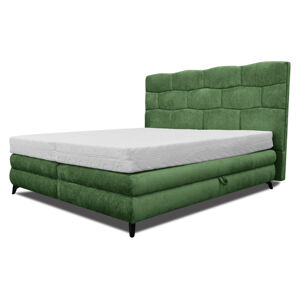 Čalouněná postel PLAVA zelená, 120x200 cm