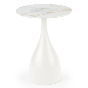 Konferenční stolek POTRAZAO bílý mramor