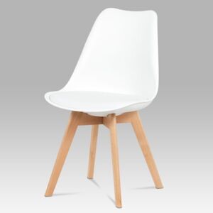 Jídelní židle SABRINA bílá/buk