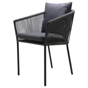 Jídelní židle SALERNO tmavě šedá/černá