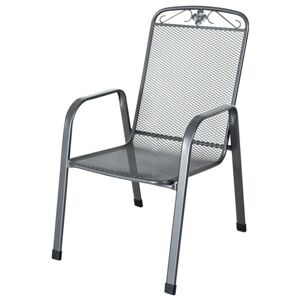 Sconto Stohovatelná židle SAVOY šedý kov