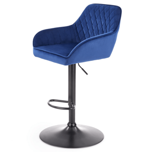 Barová židle SCH-103 tmavě modrá/černá