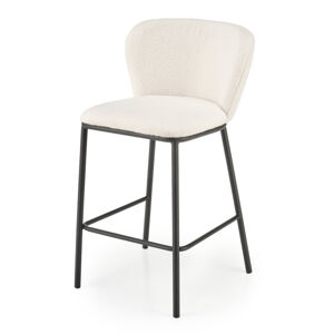 Barová židle SCH-119 krémová/černá