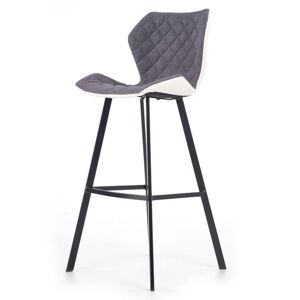 Barová židle SCH-83 šedá/bílá/černá