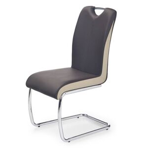 Jídelní židle SCK-184 tmavě hnědá/světle hnědá