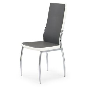 Jídelní židle SCK-210 šedá/bílá/chrom