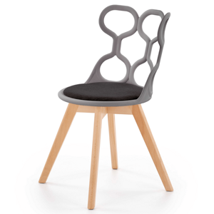 Jídelní židle SCK-308 černá/přírodní