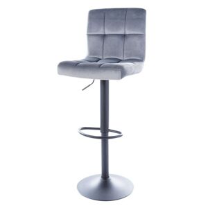 Barová židle SIGC-105 šedá/černá