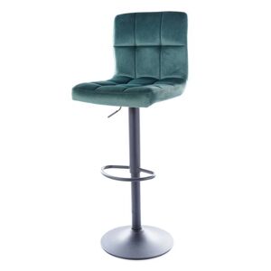 Barová židle SIGC-105 zelená/černá