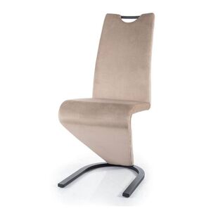 Jídelní židle SIGH-090 tmavě béžová/černá