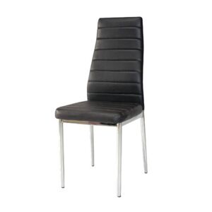 Jídelní židle SIGH-261 černá/chrom