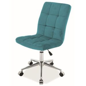 Kancelářská židle SIGQ-020 tyrkysová