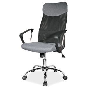 Kancelářská židle SIGQ-025 šedá/černá