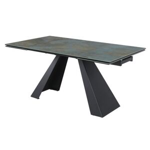 Jídelní stůl SOLVODURI 2 oxidovaný kov/černá