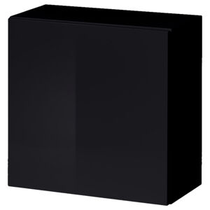 Závěsná skříňka SWITCH 3 černá/černá vysoký lesk