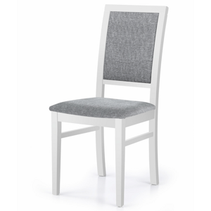 Jídelní židle SYLWIK 1 bílá/šedá