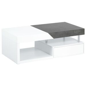 Konferenční stolek TARAGONA bílá/šedá