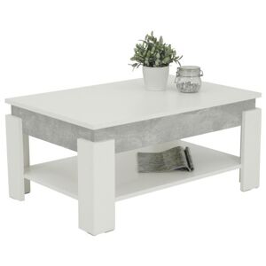Konferenční stolek THEO beton/bílá