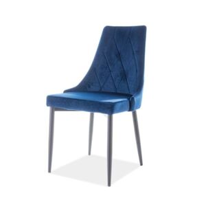 Jídelní židle TRAX tmavě modrá/černá