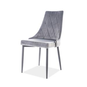 Jídelní židle TRAX šedá/černá