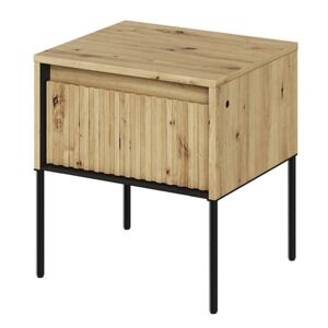 Noční stolek TREND TR-10 dub artisan/černá