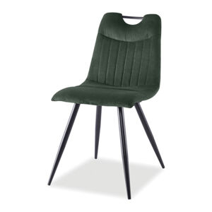 Jídelní židle URFI 1 zelená/černá