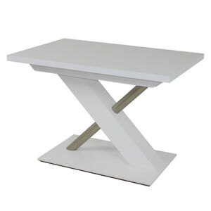 Jídelní stůl UTENDI bílá, šířka 110 cm