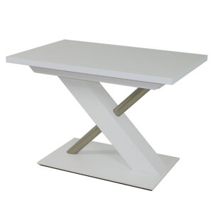 Jídelní stůl UTENDI bílá, šířka 130 cm