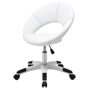 Sconto Otočná židle VAIO bílá/černý šev