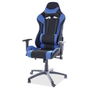 Herní židle VAPIR modrá/černá