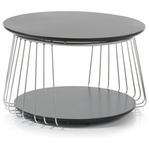 Sconto Přístavný stolek VENUTO černá, 70 cm