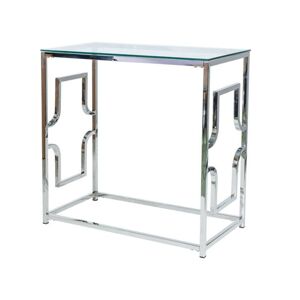 Konzolový stolek VIRSOCI chrom/sklo