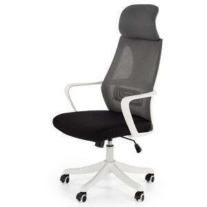 Kancelářská židle VOLDIZ šedá/bílá