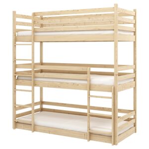 Patrová postel ZANDER borovice, 90x200 cm